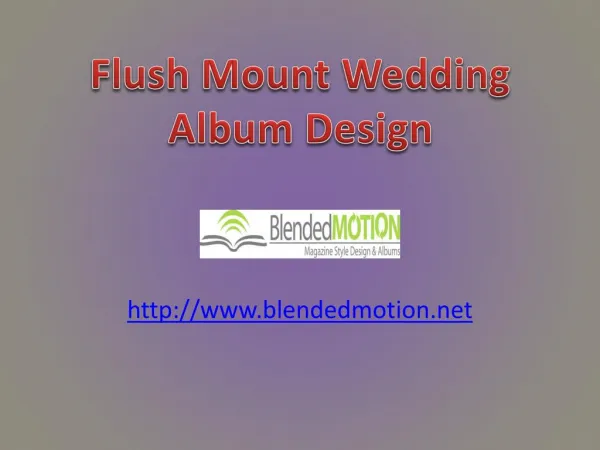 Flush Mount Wedding Album
