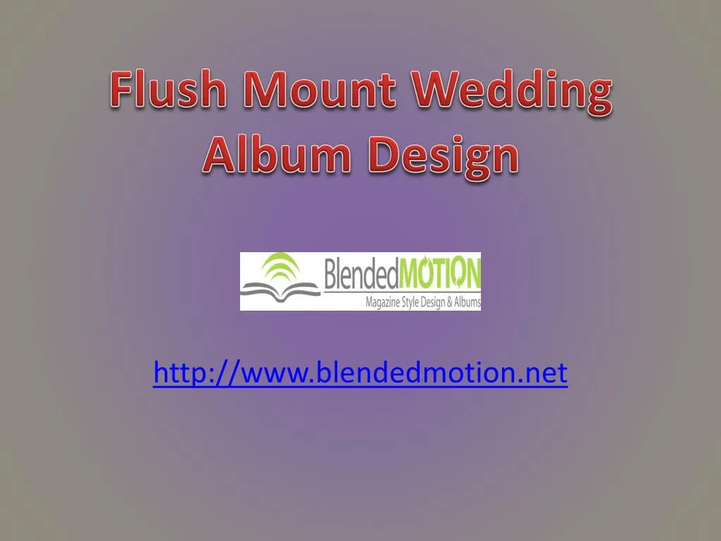 flush mount wedding album design