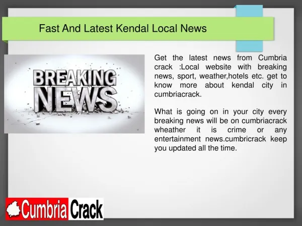 Get Kendal News Online