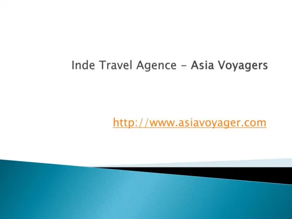 Inde Travel Agence - Asia Voyagers