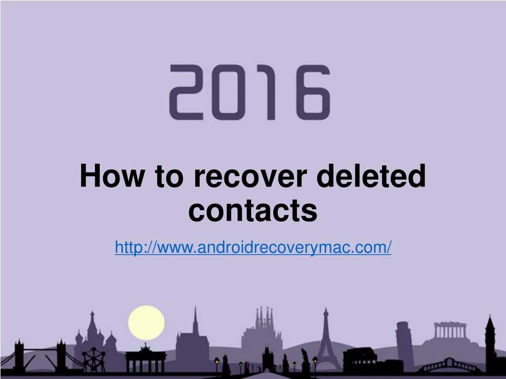 h ow to recover deleted contacts