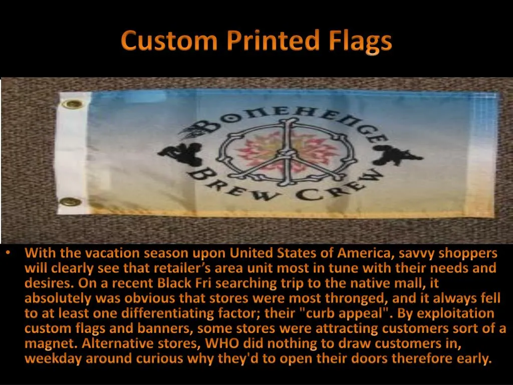 custom printed flags