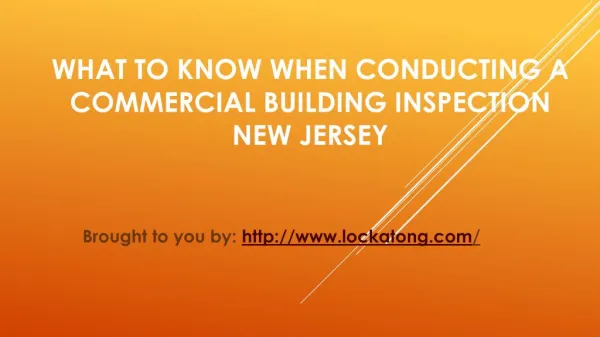 What To Know When Conducting A Commercial Building Inspection New Jersey