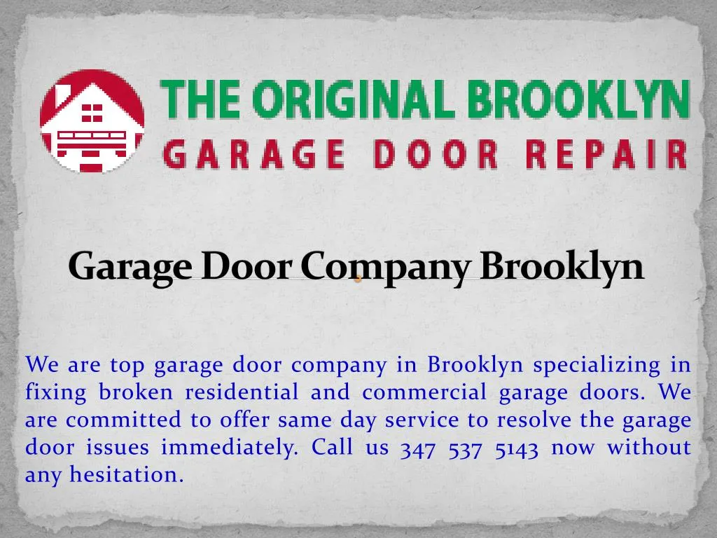 garage door company brooklyn