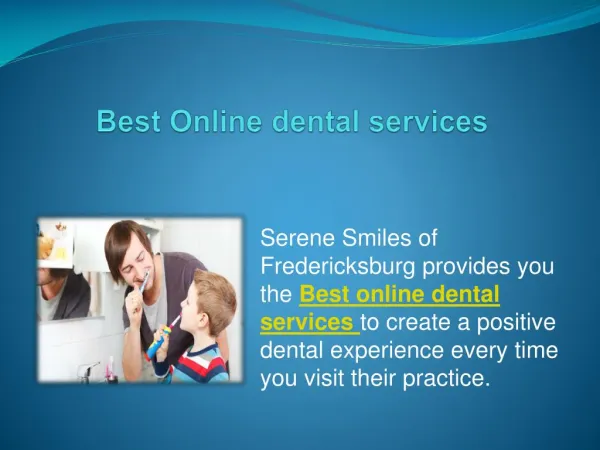 Online Best dental services