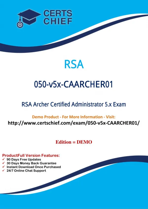 050-v5x-CAARCHER01 Certified Professional Dumps