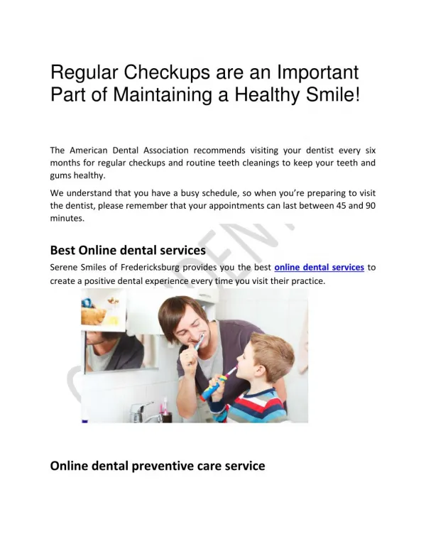Best Online dental services