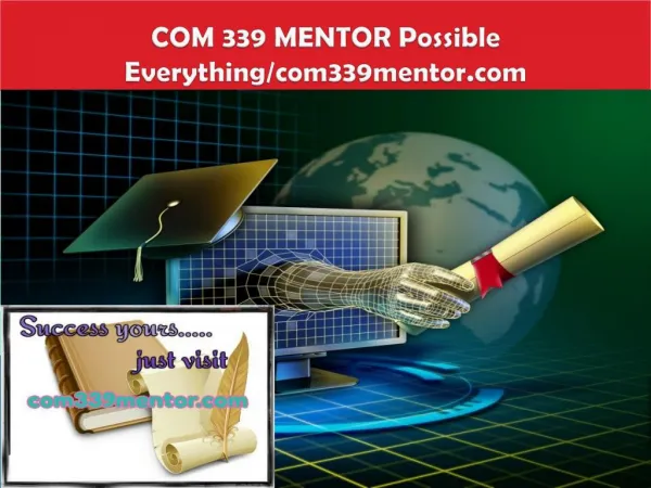 COM 339 MENTOR Possible Everything/com339mentor.com