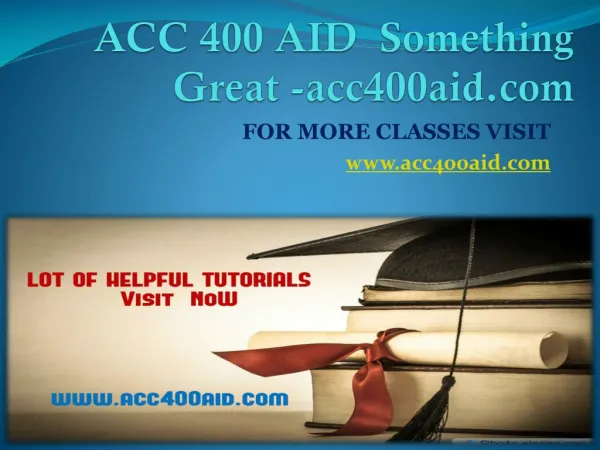 ACC 400 AID Something Great -acc400aid.com