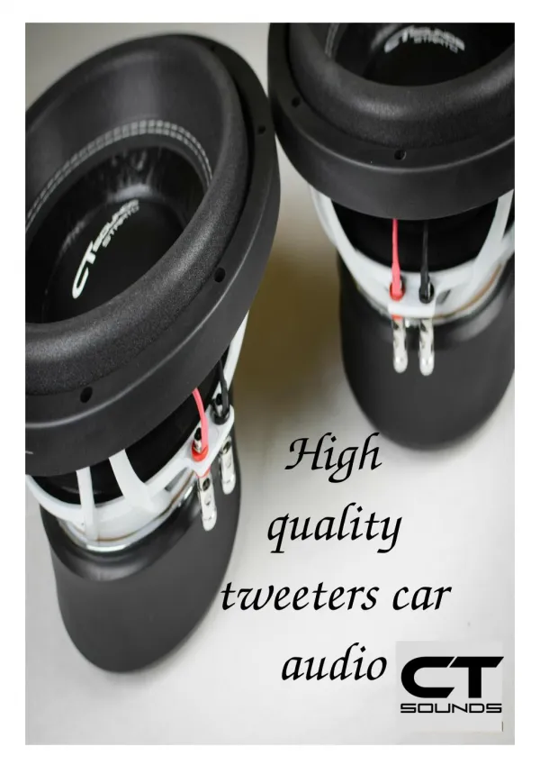 High quality tweeters car audio