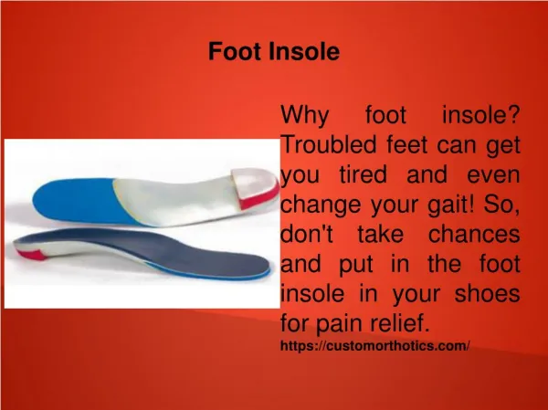 Foot Insole