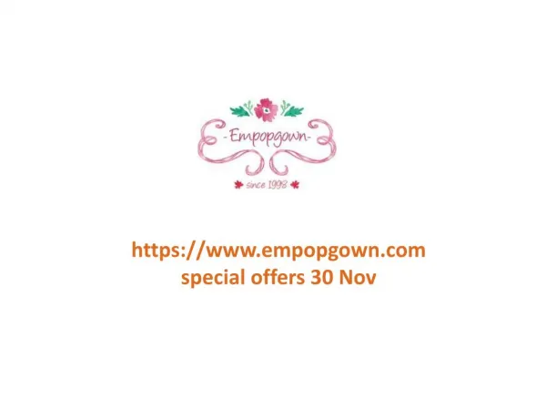 www.empopgown.com special offers 30 Nov