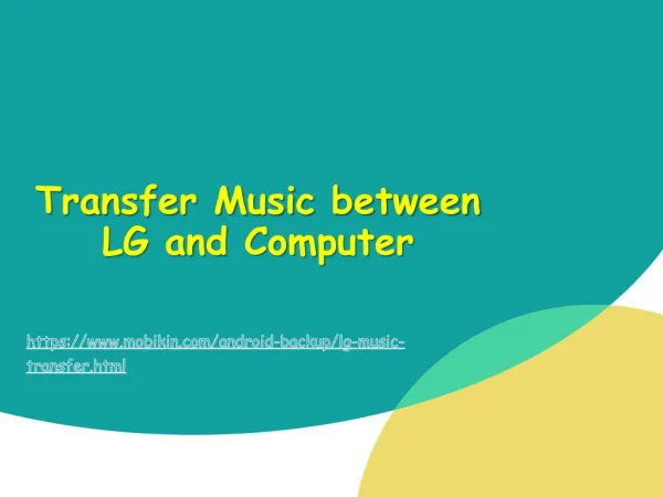 Transfer Music between LG and Computer
