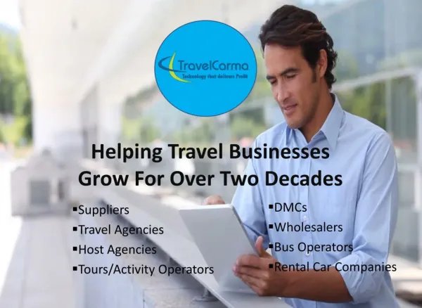 TravelCarma - Travel Technology that helps fuel the growth of the Travel Industry