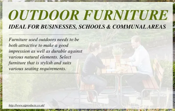 Versatile uses of outdoor furniture