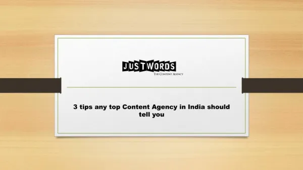 3 tips any top Content Agency in India should tell you