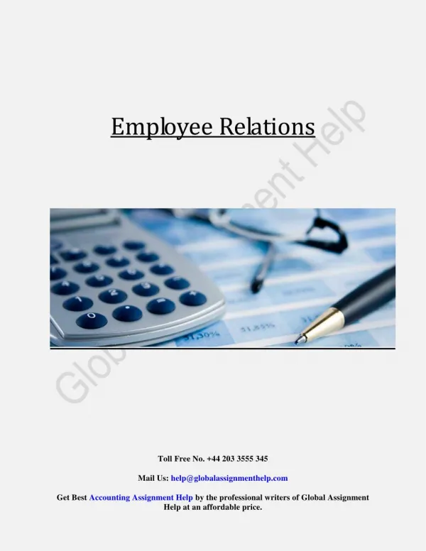 Sample On Employee Relations