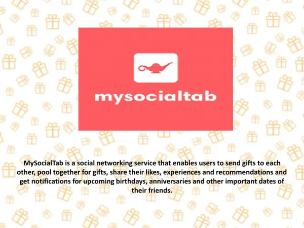 MySocialTab - Social Gifting & Social Shopping Network