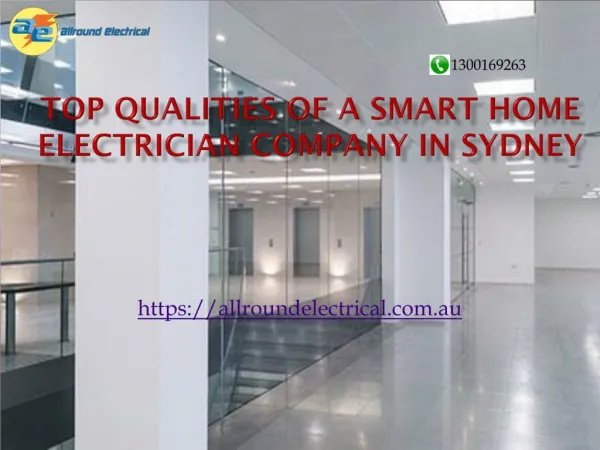 Top Qualities of a Smart Home Electrician Company in Sydney