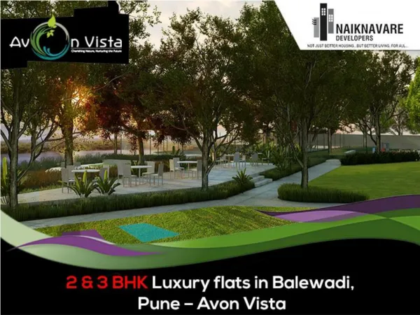 2 & 3 BHK Luxury flats in Balewadi, Pune – Avon Vista