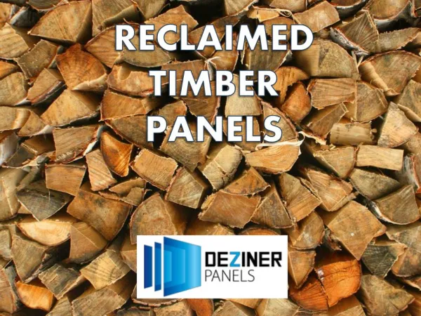 reclaimed timber panels