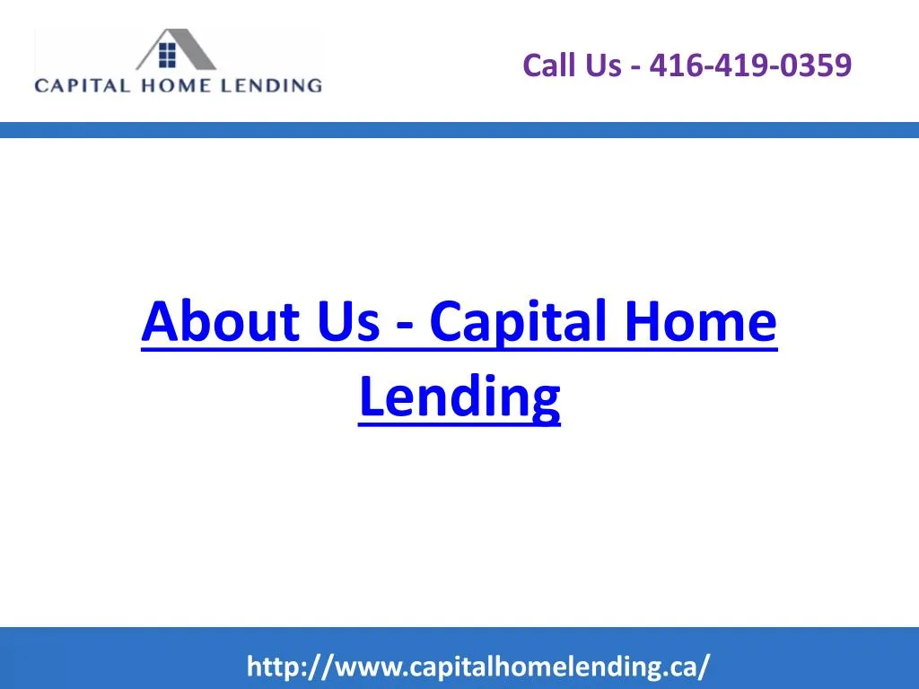 about us capital home lending