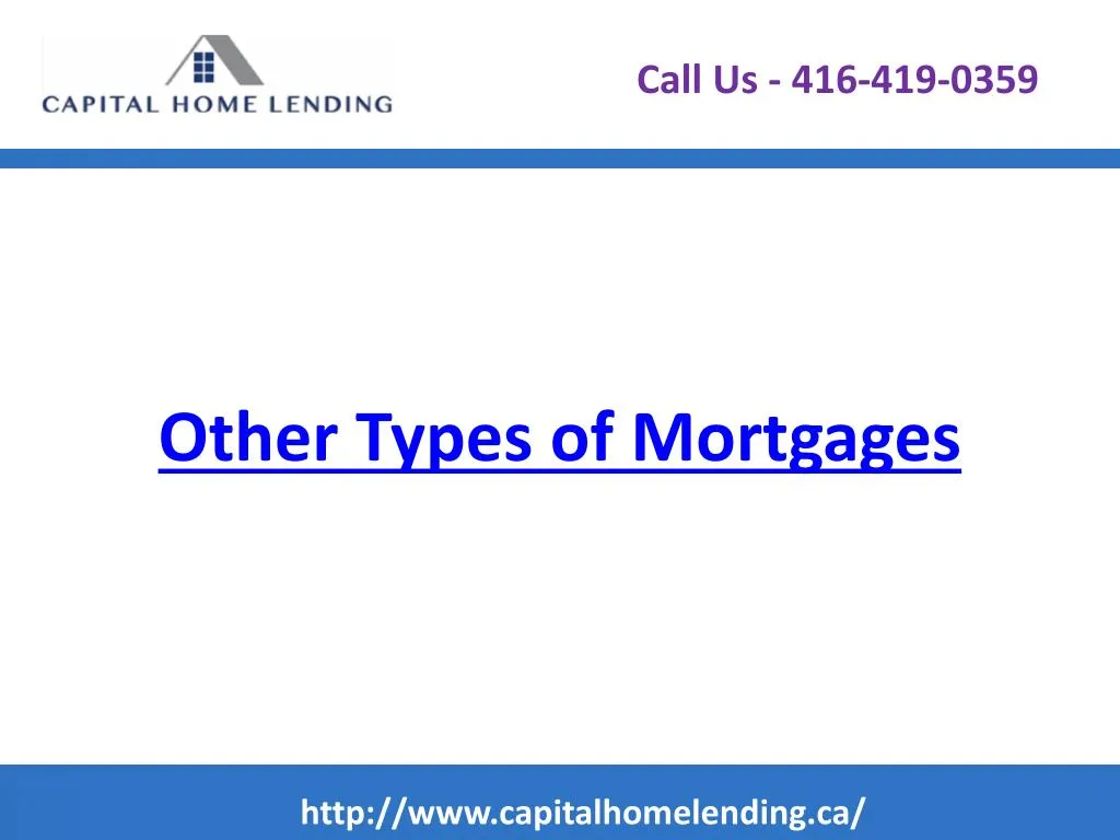 other types of mortgages