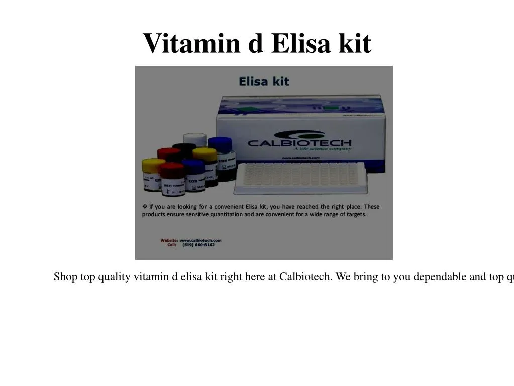 vitamin d elisa kit