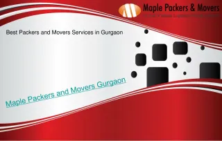 Packers and Movers Gurgaon - Maple Packers and Movers in Gurgaon - slide 1