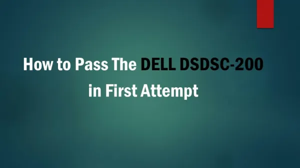 DELL DSDSC-200 BrainDumps