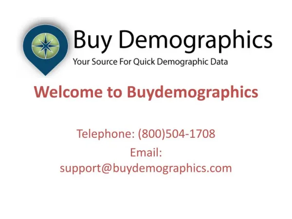 Demographic Data Services