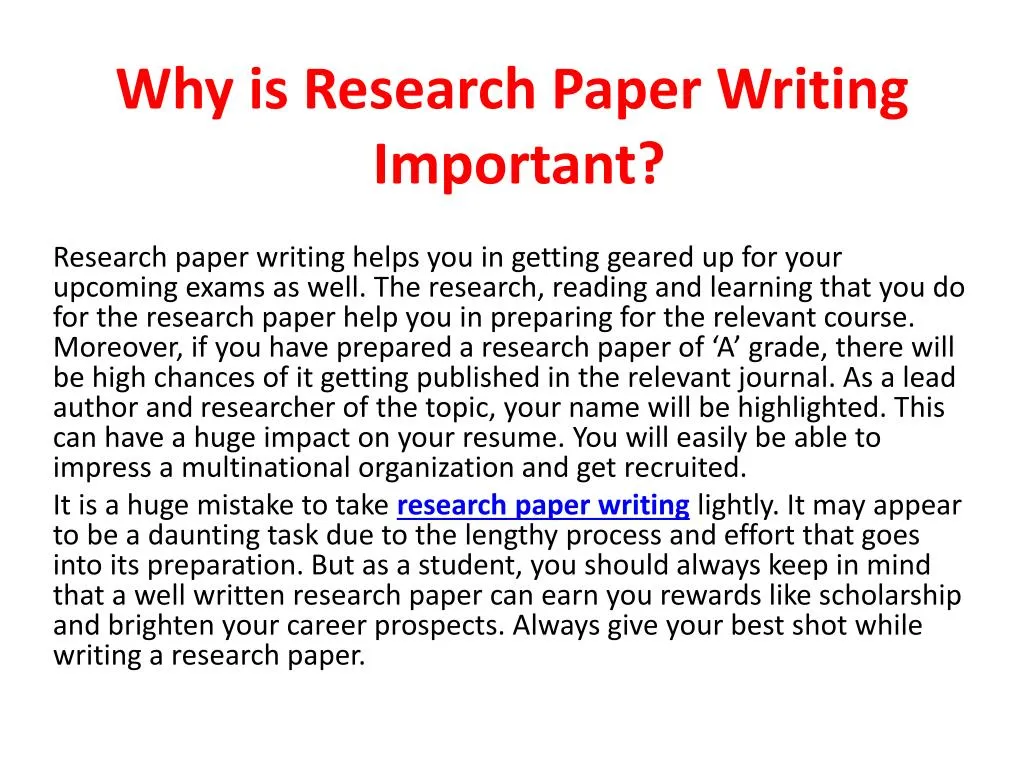 Best Research Paper Writing Service