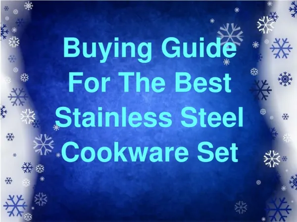 Best Stainless Steel Cookware Set