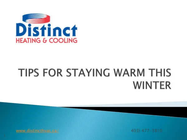 TIPS FOR STAYING WARM THIS WINTER- Distincthvac