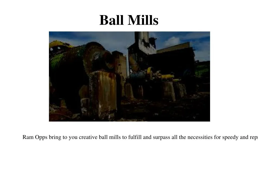 ball mills