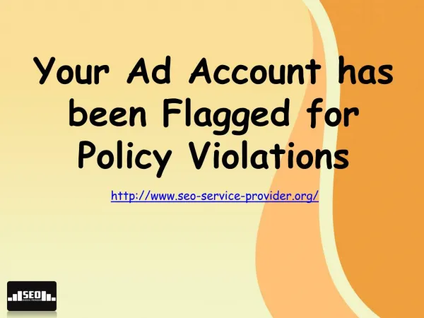 Your Ad Account has been Flagged for Policy Violations