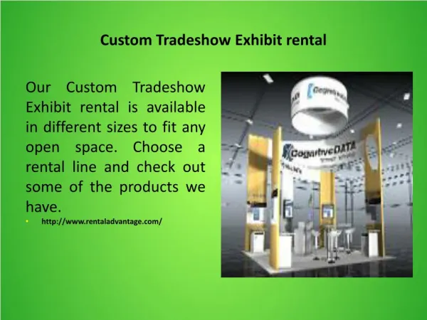 Custom Tradeshow Exhibit rental