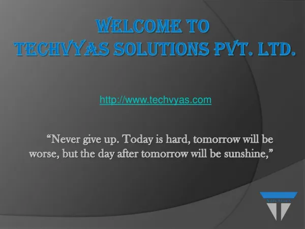 Introduction To Techvyas Solution Pvt. Ltd.
