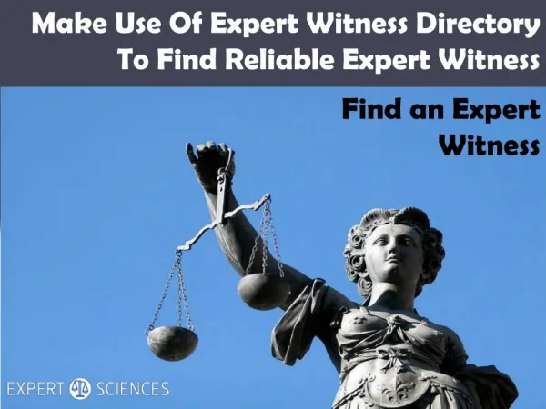 Make Use Of Expert Witness Directory To Find Reliable Expert Witness