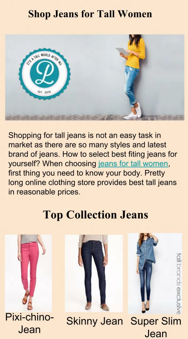 Jeans for tall women