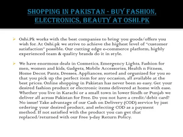 Buy Discount Items – Online Shopping Pakistan Store