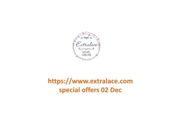 www.extralace.com special offers 02 Dec