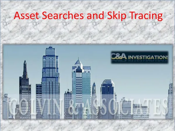 Asset Searches and Skip Tracing