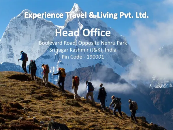 Experience Travel and Living Travel Agents in India
