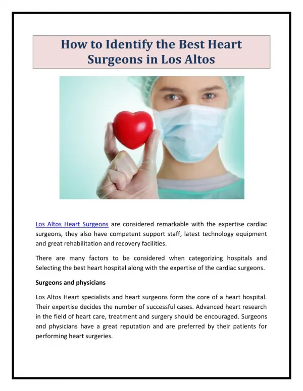 Los Altos Heart Surgeons