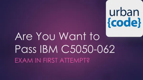 IBM C5050-062 Real Exam Questions Dumps