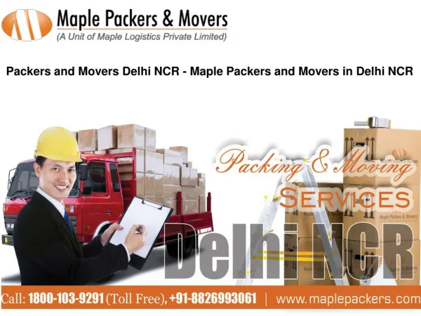 Packers and Movers Delhi NCR - Maple Packers and Movers