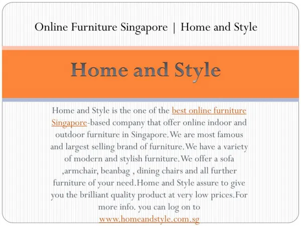 Best online furniture singapore | Home and style