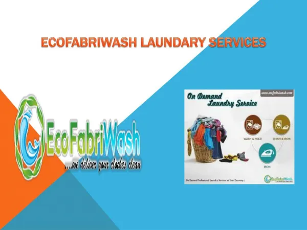 Laundry Services in Gurgaon - Ecofabriwash
