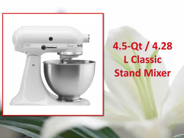 KitchenAid 4.5 Qt 4.28 L Classic Stand Mixer